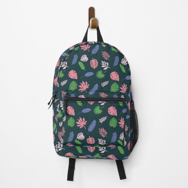 Item preview, Tropic purple pink green leaves designed and sold by YeKnot.