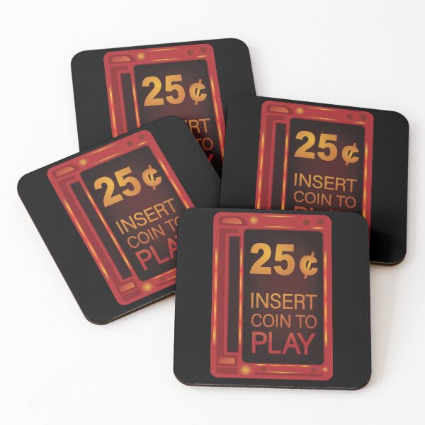 Item preview, Insert coin arcade retro classic games designed and sold by portokalis.