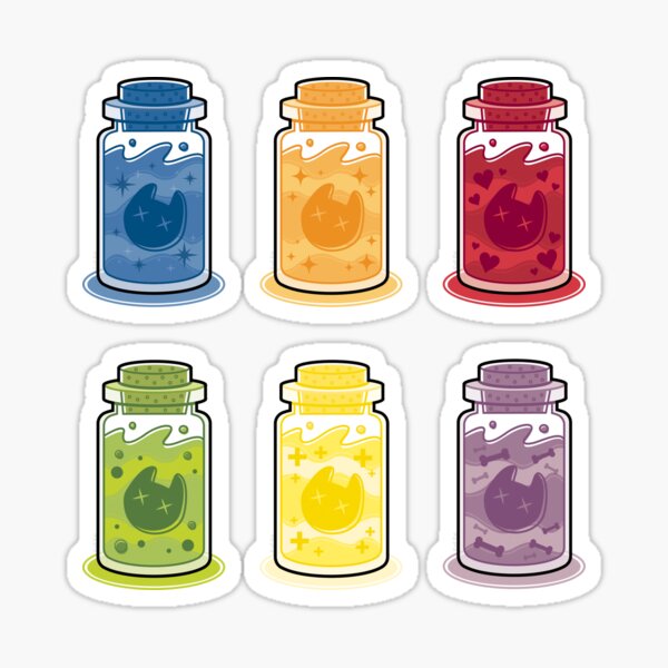 Dead Cat Head Bottles Sticker
