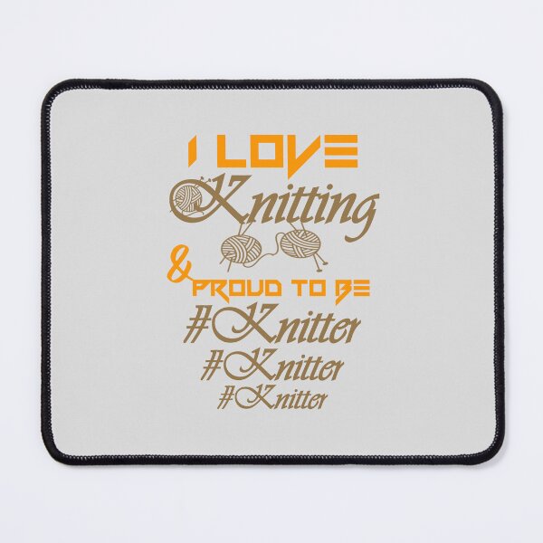 Item preview, I love knitting, proud to be knitter,..  designed and sold by Chakilogy.