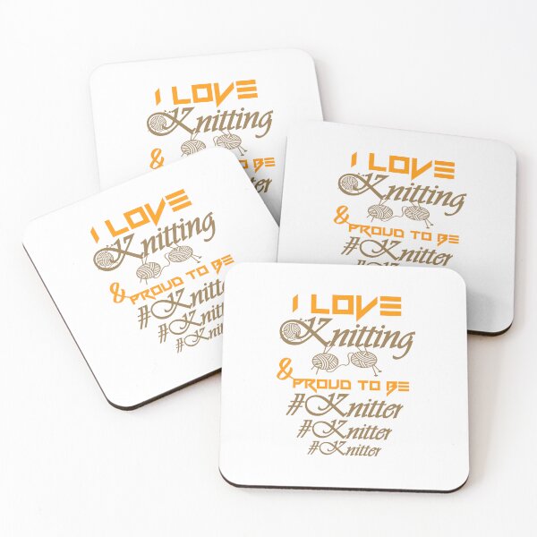 Item preview, I love knitting, proud to be knitter,..  designed and sold by Chakilogy.