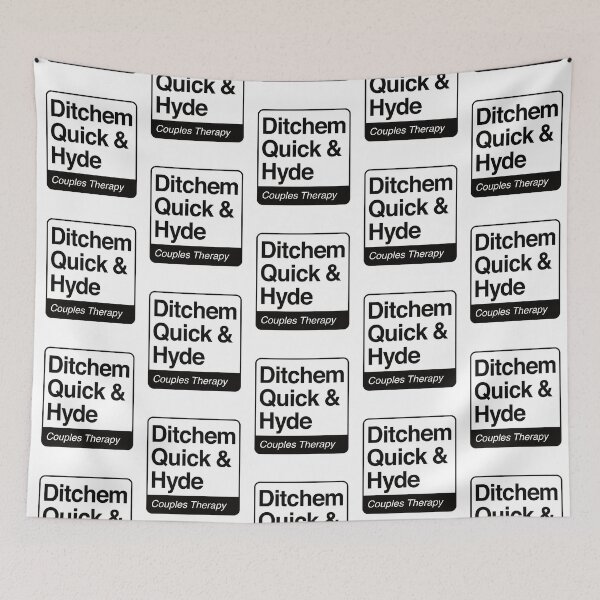 Item preview, Ditchem, Quick & Hyde - Couples Therapy - black print for light items designed and sold by robimerch.