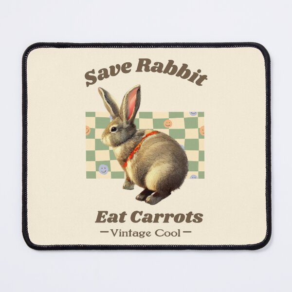 Item preview, Vintage Save Rabbit Eat Carrots Lop Eared Bunny Wild Rabbits Activist Adoption designed and sold by wigobun.