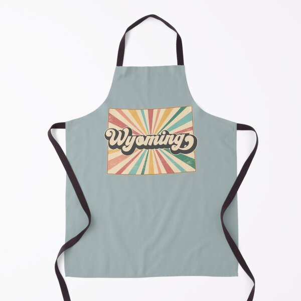 Item preview, Wyoming Fan Retro State, Vintage Groovy Wyoming Map, Distressed America Gift designed and sold by Cátia Lima.