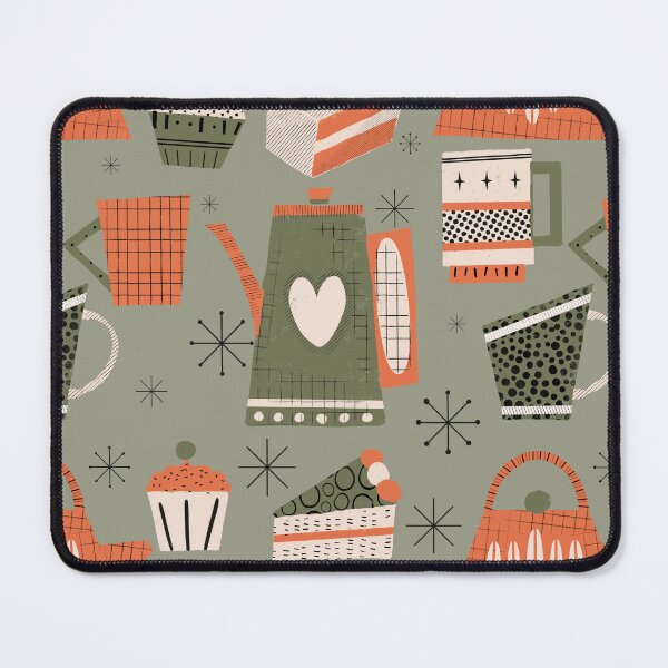 Item preview, Fika retro coffee green designed and sold by susycosta.