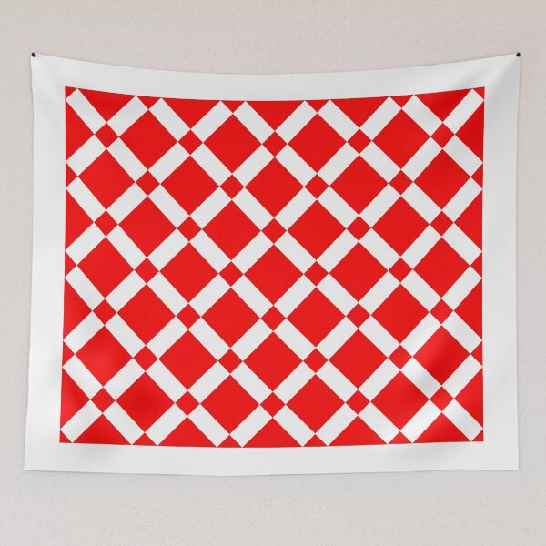 Item preview, Abstract pattern - red and white. designed and sold by K.S ART.