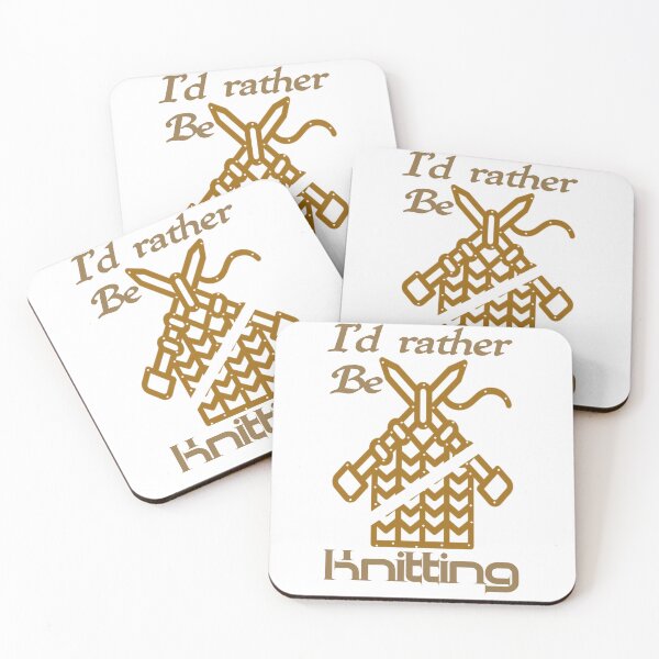 Item preview, Id rather be knitting, I would rather be knitting,,  designed and sold by Chakilogy.