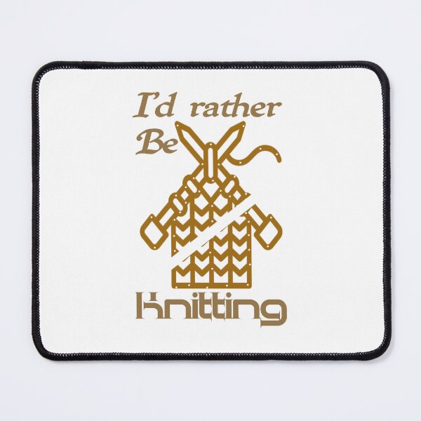 Item preview, Id rather be knitting, I would rather be knitting,,  designed and sold by Chakilogy.