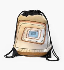 Square stair Drawstring Bag