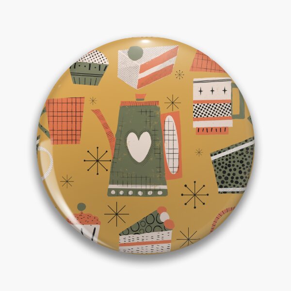 Item preview, Fika retro coffee yellow designed and sold by susycosta.