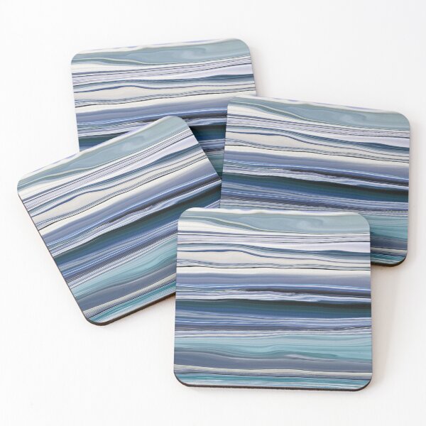 Item preview, Abstract Ocean Horizontal Lines Coastal Style Décor Beachy Vibes Art 4 of 20  designed and sold by Beachy.