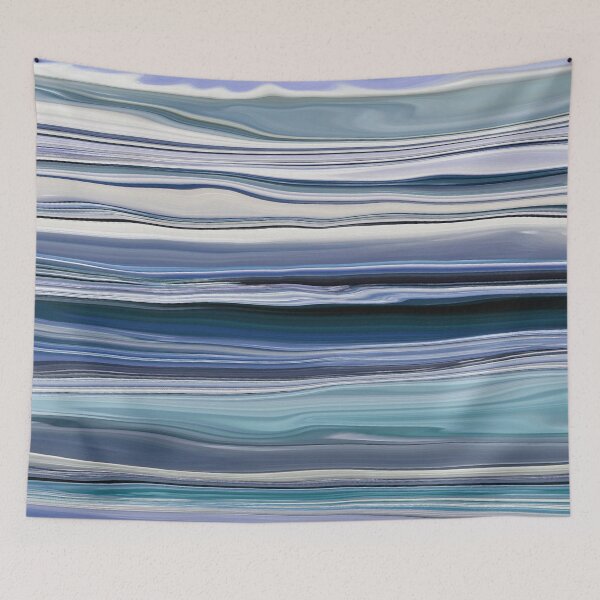 Item preview, Abstract Ocean Horizontal Lines Coastal Style Décor Beachy Vibes Art 4 of 20  designed and sold by Beachy.