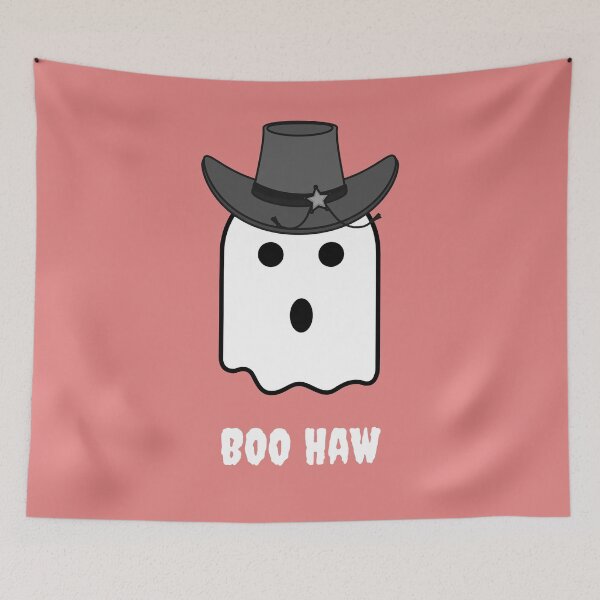 Item preview, Boohaw - Western Halloween ghost designed and sold by MoPrintedArt.