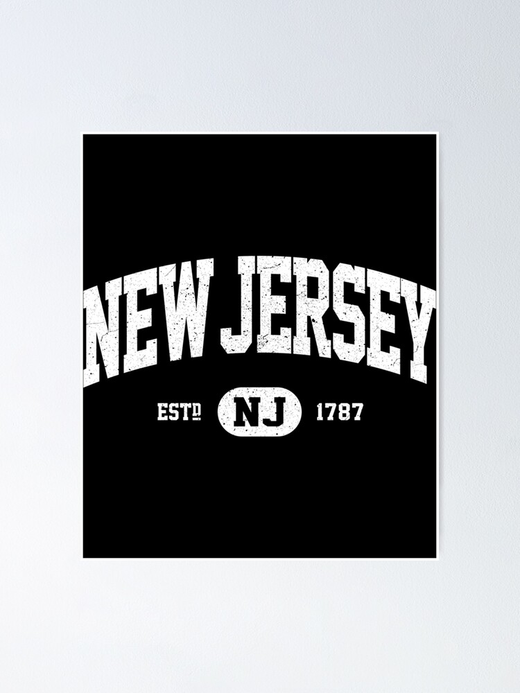 New Jersey Hoodie. Vintage New Jersey Sweatshirt Retro NJ