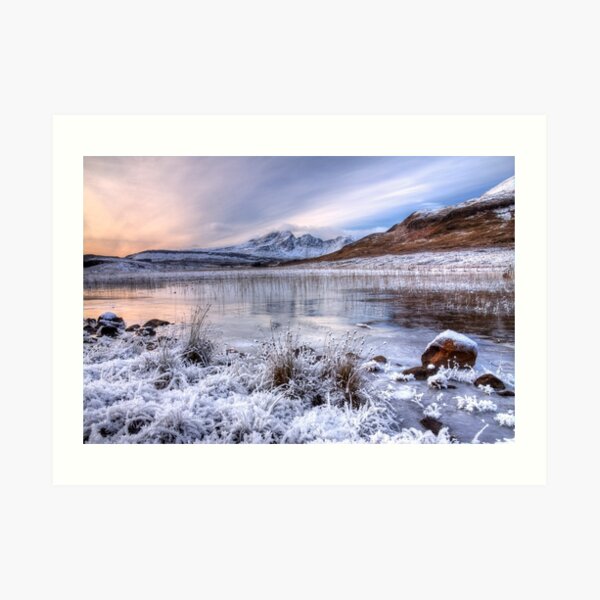 Blaven in Winter Light Isle of Skye Scotland. Art Print