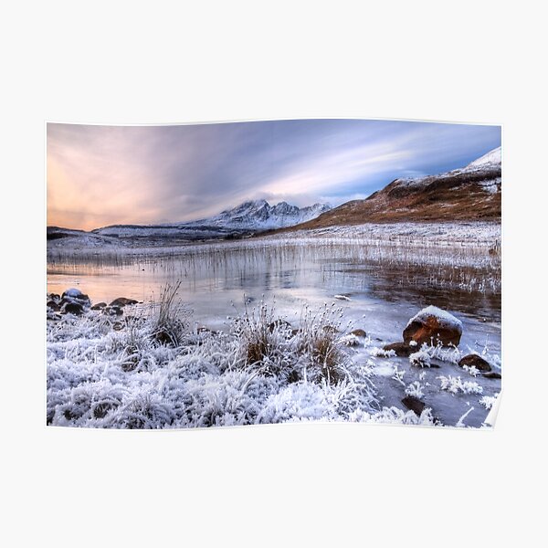 Blaven in Winter Light Isle of Skye Scotland. Poster