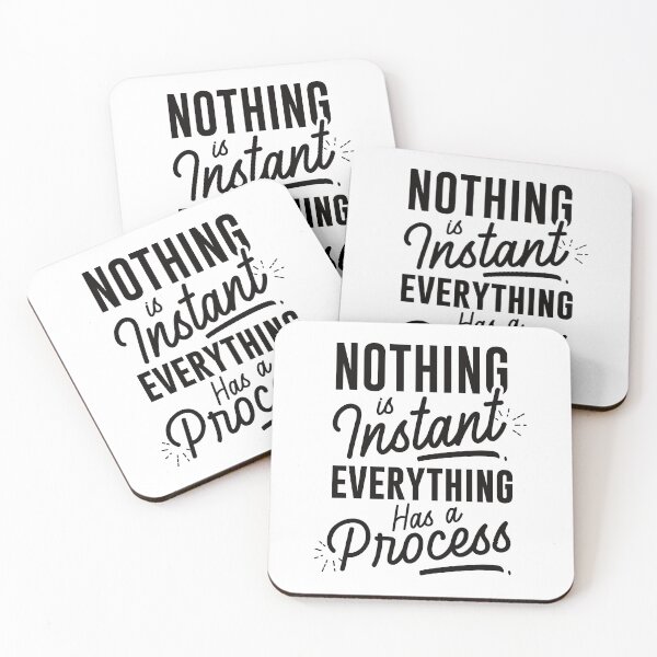 Item preview, Nothing is Instant Quote designed and sold by BlueZenStudio.