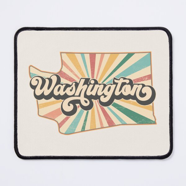 Item preview, Washington Fan Retro State, Vintage Groovy Washington Map, Distressed America Gift designed and sold by Cátia Lima.