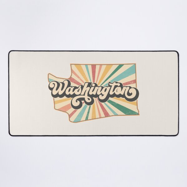 Item preview, Washington Fan Retro State, Vintage Groovy Washington Map, Distressed America Gift designed and sold by Cátia Lima.