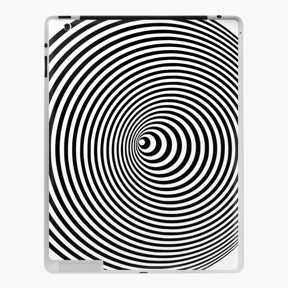 Black And White Op-Art Spiral iPad Case & Skin for Sale by artsandsoul