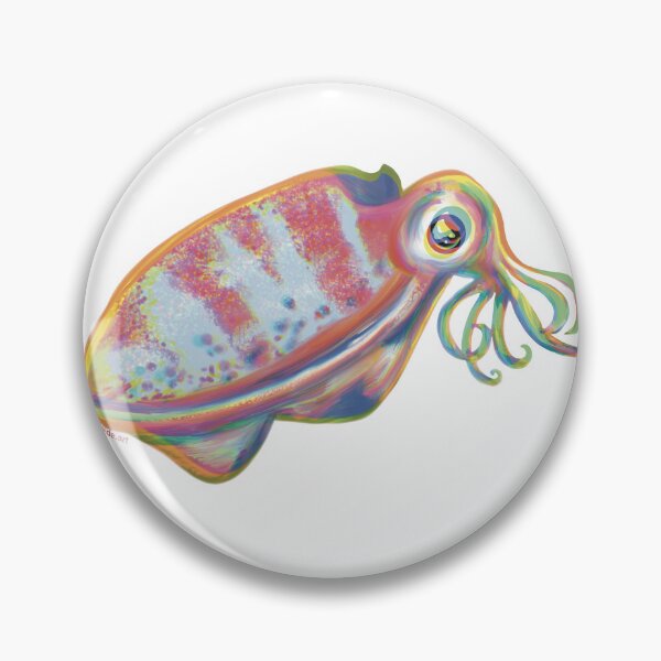 Artikelvorschau, Regenbogen Tintenfisch Tintenfisch entworfen und verkauft von JuicyAnn.