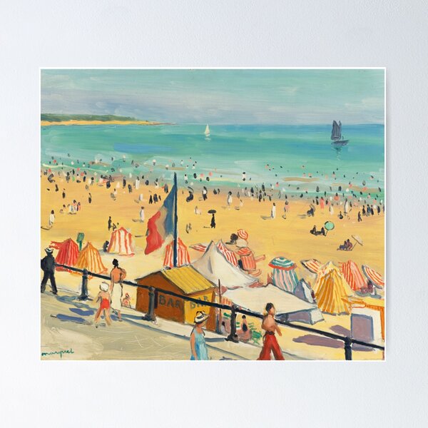 Item preview, THE BEACH, SABLES D'OLONNE by Albert Marquet designed and sold by ramazis.