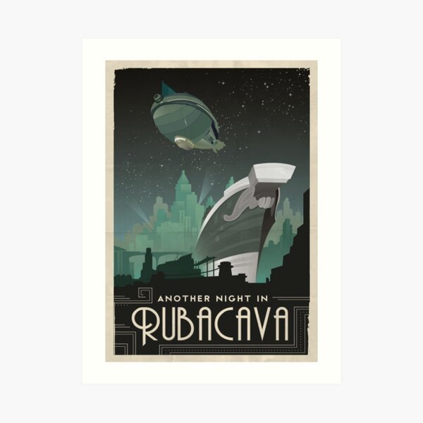 Grim Fandango Travel Posters - Rubacava Art Print