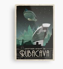 Grim Fandango Reise Poster - Rubacava Metalldruck