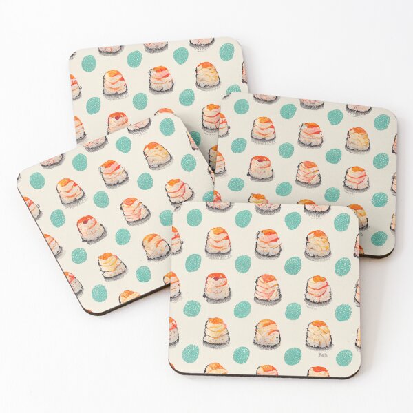 Item preview, Painted Sushi and Wasabi Pattern designed and sold by Anagolay.