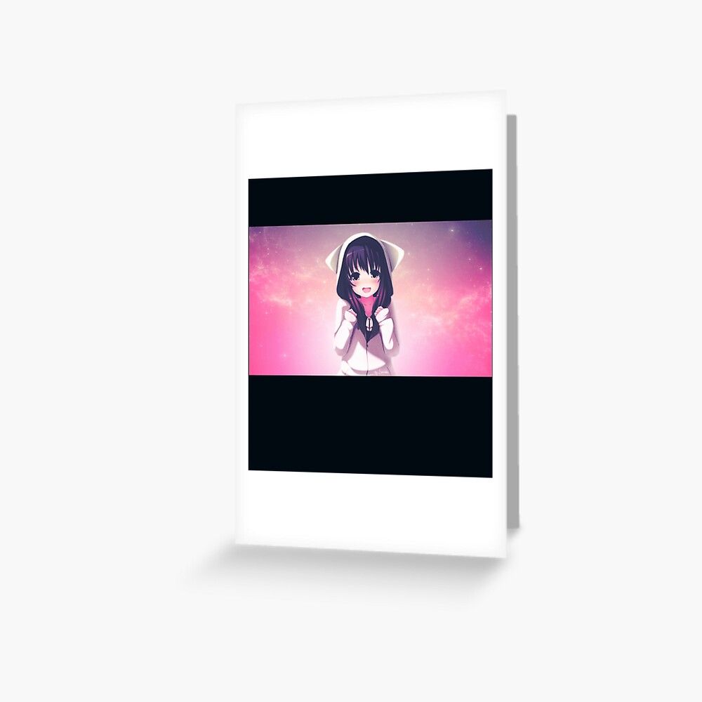 Aesthetic Anime Girl - Anime Kawaii Girl Classic . Greeting Card