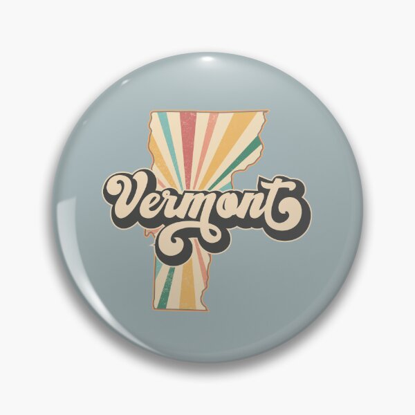 Artikelvorschau, Vermont-Fan-Retro-Staat, Vintage starke Vermont-Karte, beunruhigtes Amerika-Geschenk entworfen und verkauft von Cátia Lima.