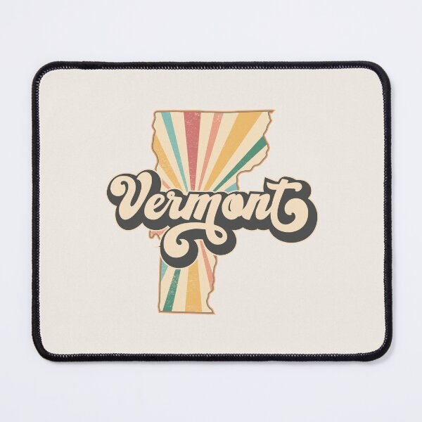 Item preview, Vermont Fan Retro State, Vintage Groovy Vermont Map, Distressed America Gift designed and sold by Cátia Lima.