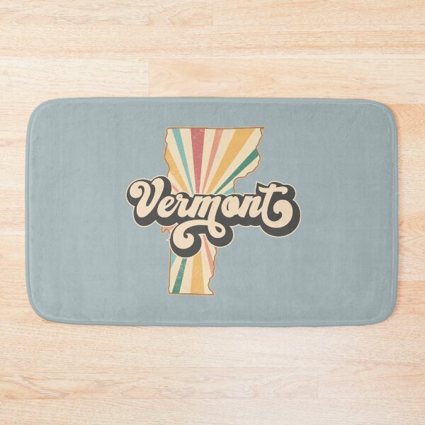 Item preview, Vermont Fan Retro State, Vintage Groovy Vermont Map, Distressed America Gift designed and sold by Cátia Lima.