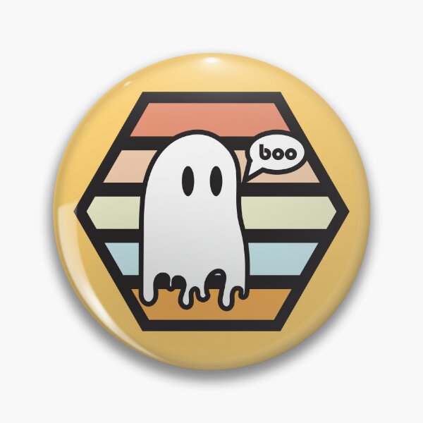 Item preview, Boo (Bright Color Palette) Cute Halloween Hexagon Design designed and sold by vron615.