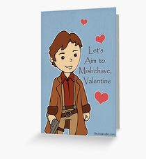 Firefly Mal Valentine Greeting Card