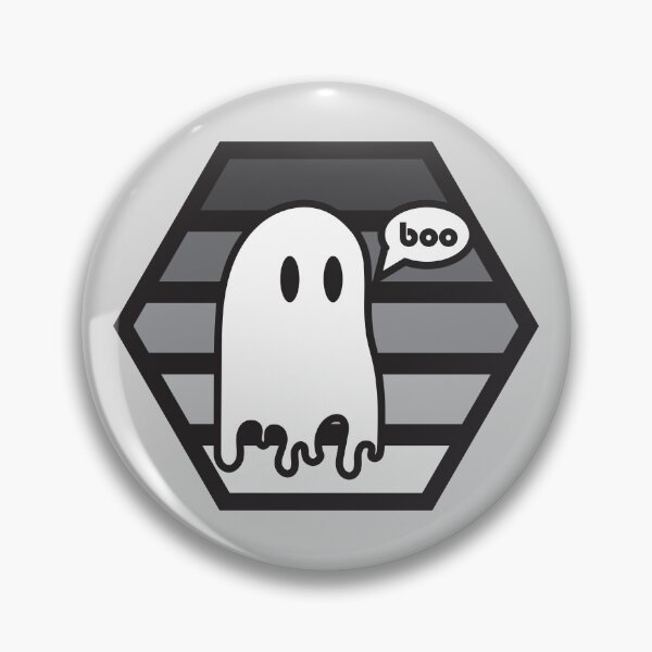 Item preview, Boo (Grayscale) Cute Halloween Hexagon Design designed and sold by vron615.