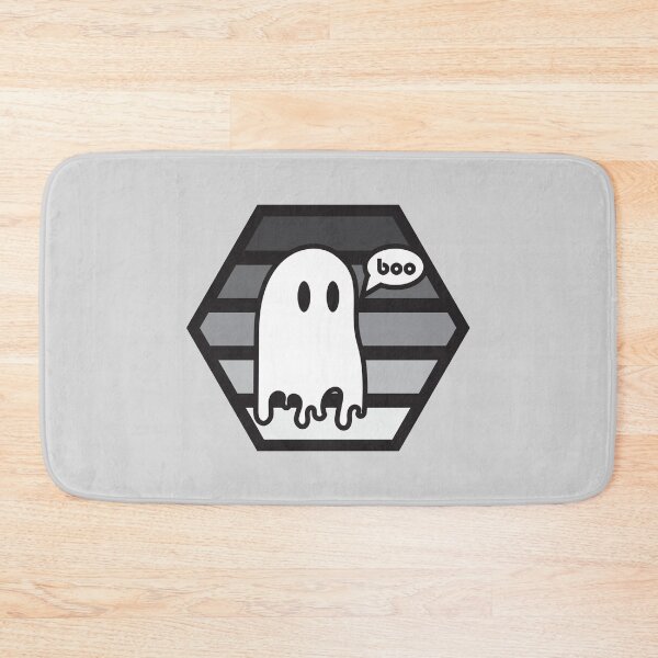 Item preview, Boo (Grayscale) Cute Halloween Hexagon Design designed and sold by vron615.