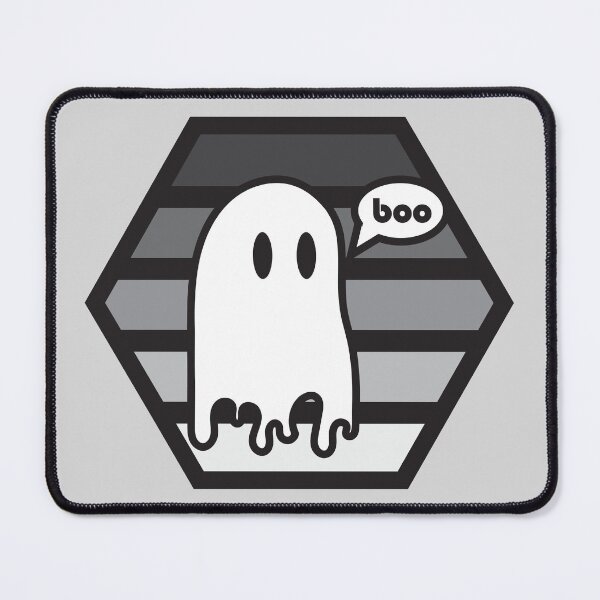 Item preview, Boo (Grayscale) Cute Halloween Hexagon Design designed and sold by vron615.