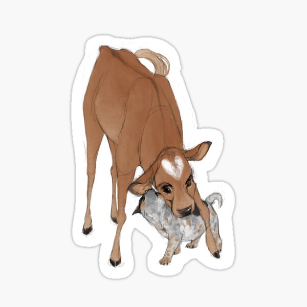 Item preview, Calf and pup designed and sold by Haley Justice.