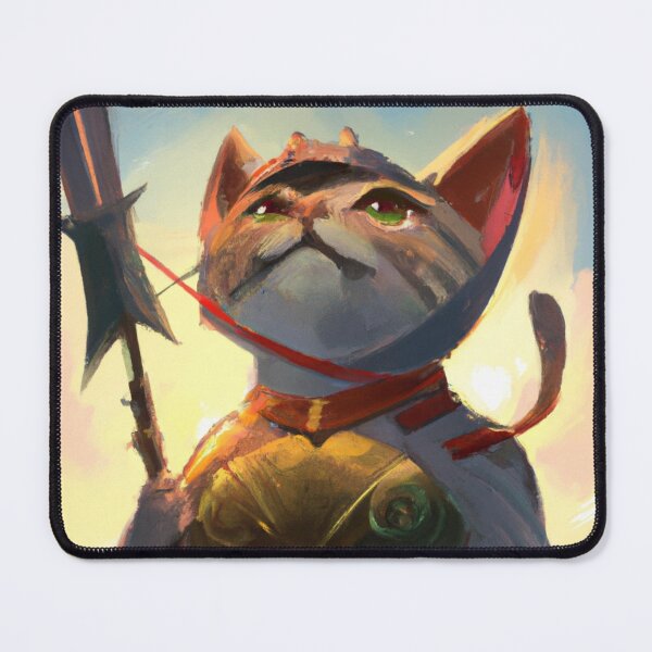 Item preview, Ruth the Cat, armed with spear (Fantasy) designed and sold by thecatandkettle.