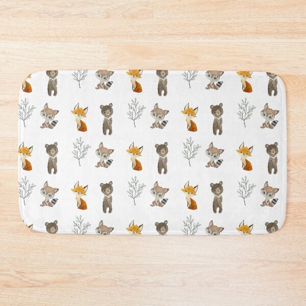 Item preview, Hand painted watercolor animals. Fox, bear, raccoon set designed and sold by creative-duo.