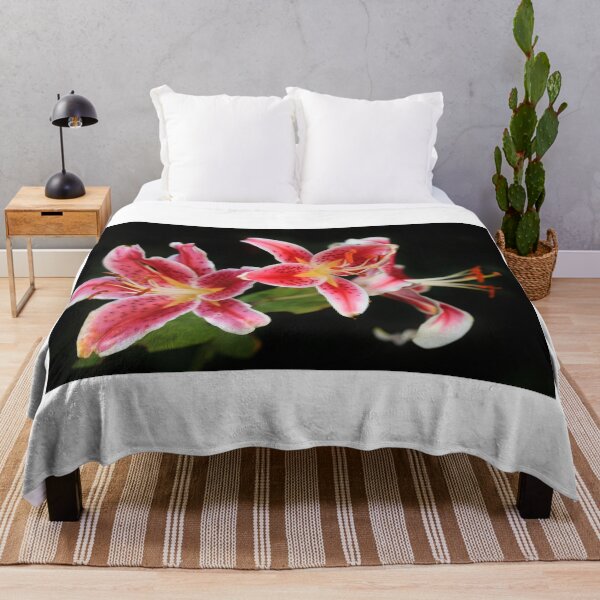 Item preview, Colorful summer flowers on black background designed and sold by olena2552.
