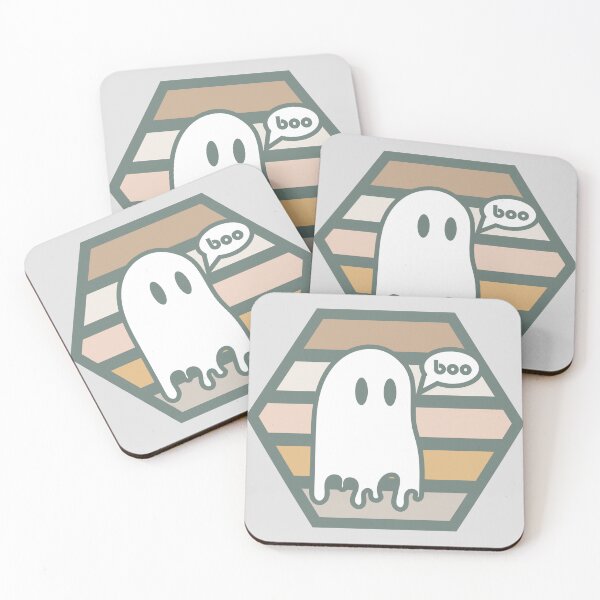 Item preview, Boo (Muted Colors) Cute Halloween Hexagon Design designed and sold by vron615.