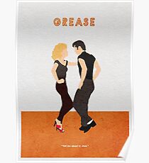 Póster Cartel de película minimalista de grasa alternativa