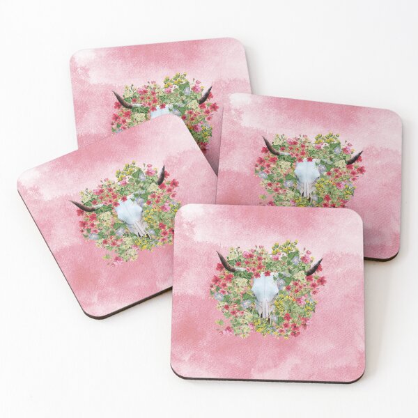Item preview, Longhorn skull floral background designed and sold by TjsDesignsnMore.