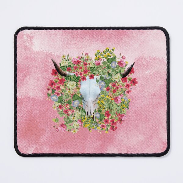 Item preview, Longhorn skull floral background designed and sold by TjsDesignsnMore.