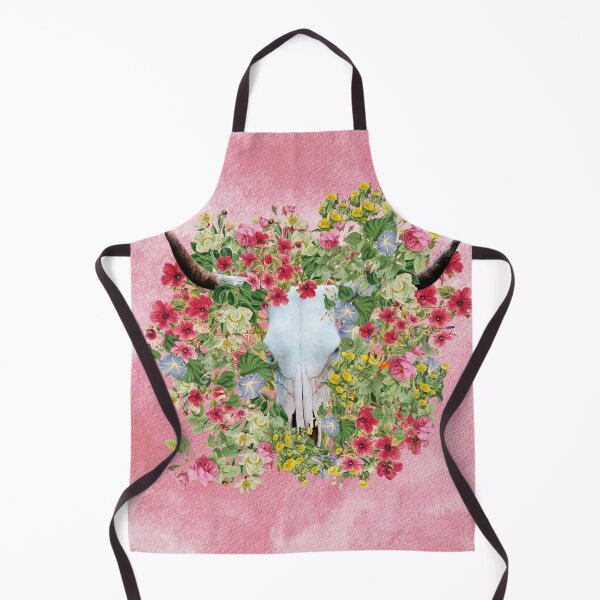 Artikelvorschau, Blumenhintergrund des Longhorn-Schädels entworfen und verkauft von TjsDesignsnMore.