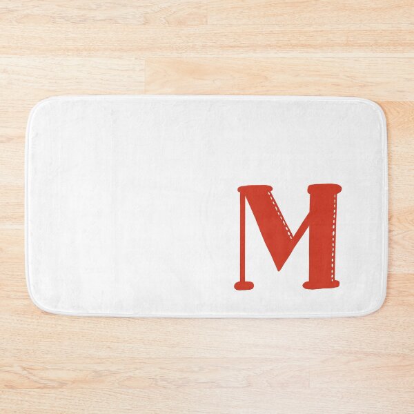 Item preview, Letter M Red initial monogram alphabet capital M designed and sold by Antique-Gifts.