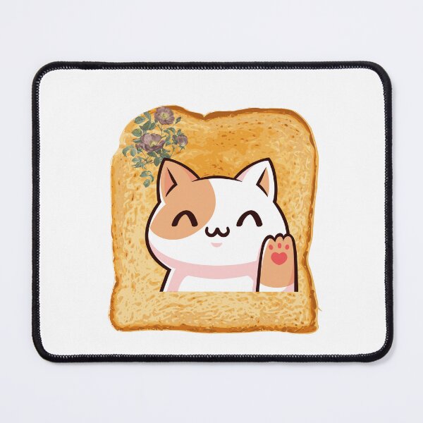 Item preview, Anime Cat Flower Toast-Funny Cat Design For Cat and Food Lovers designed and sold by hinajehan.