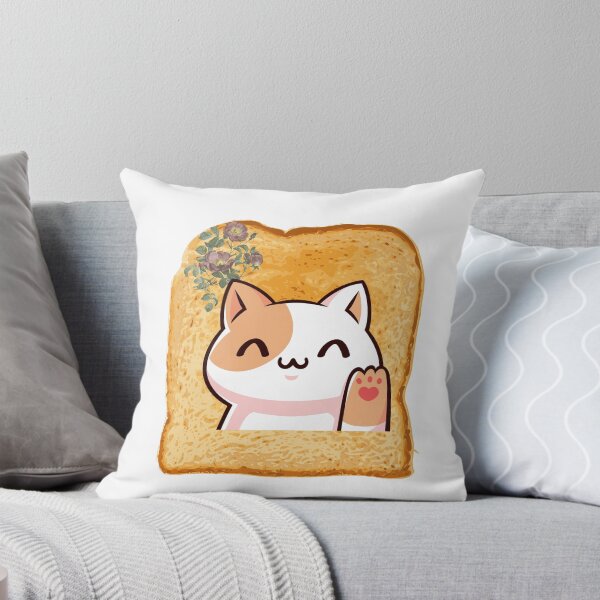 Item preview, Anime Cat Flower Toast-Funny Cat Design For Cat and Food Lovers designed and sold by hinajehan.
